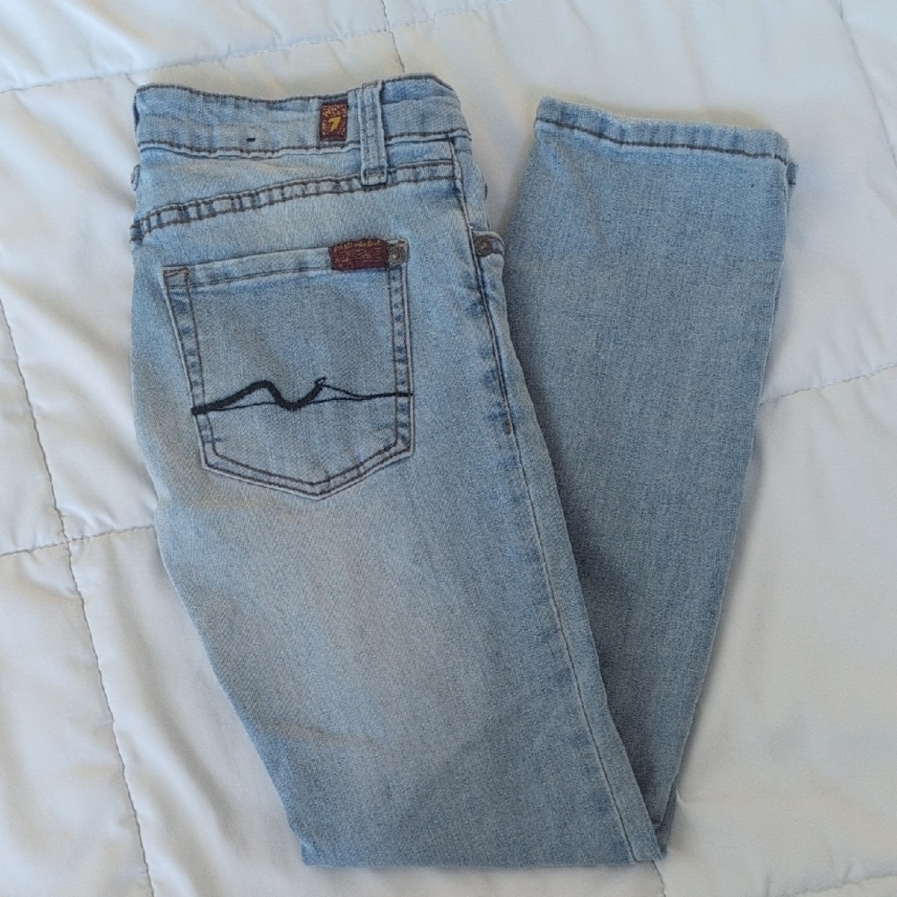 7 For All Mankind Kids Light Wash Jeans